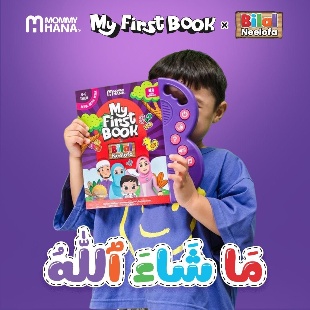 Anak teruja dengan buku